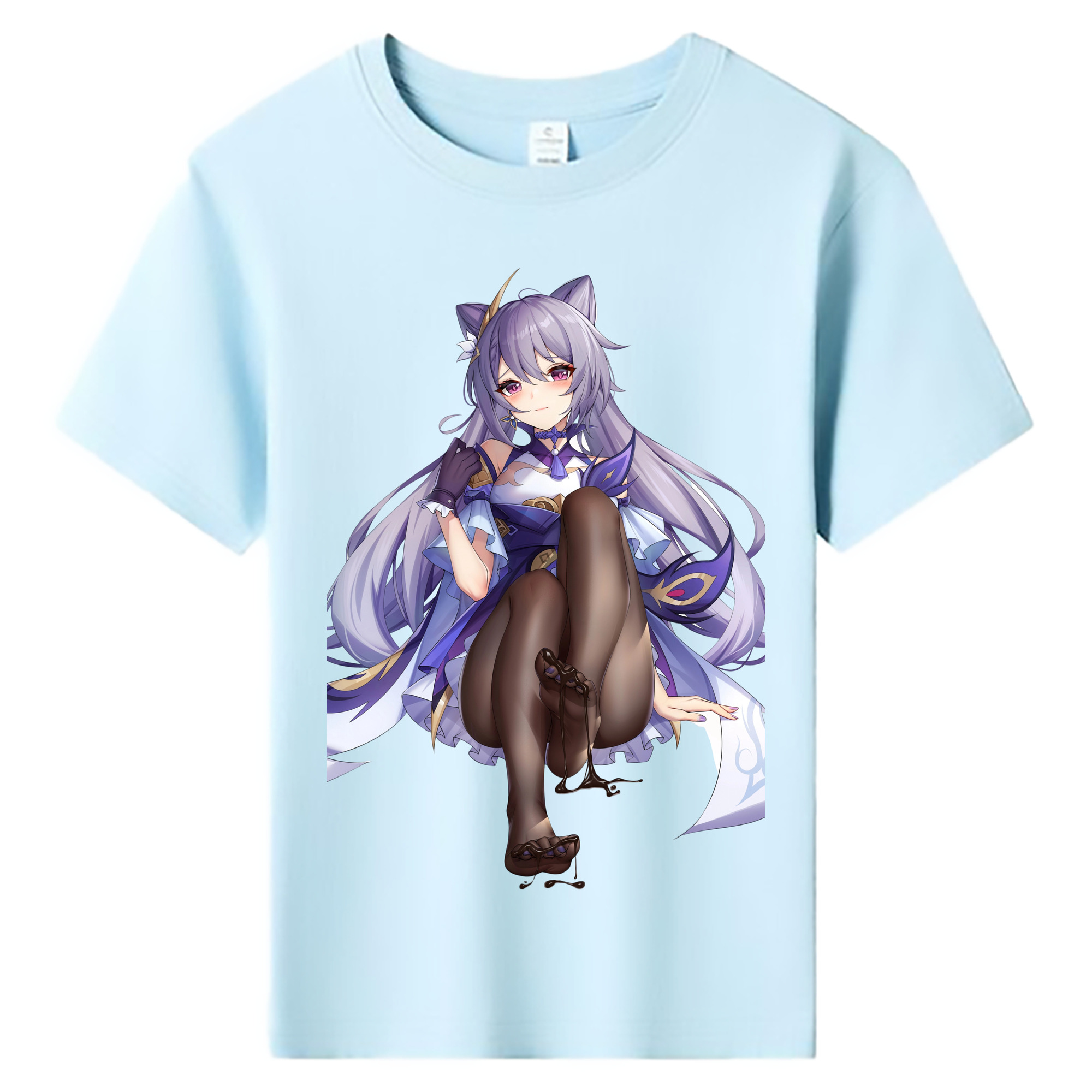 げんし神 刻晴 こくせい genshin Kokusei 綿100％キッズTシャツ（フロントプリント）
